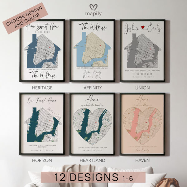 Home Sweet Home Custom House Map - Image 3