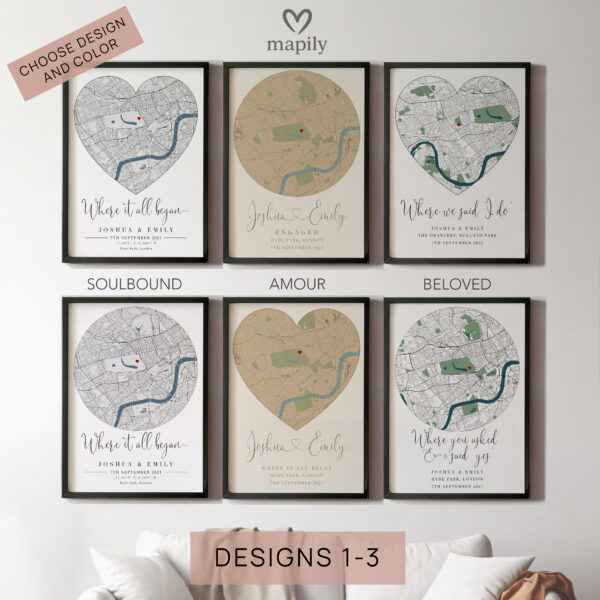 Anniversary Wedding Gift Print - Night We Met Anniversary Gift - Image 2