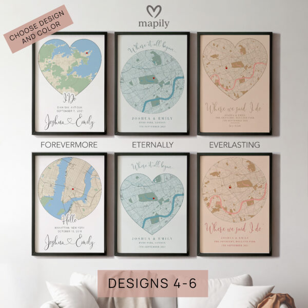 Anniversary Wedding Gift Print - Night We Met Anniversary Gift - Image 4