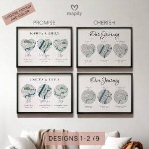 Minimal layout wall art Personalized Anniversary Gift, bringing personality and structure to your wall