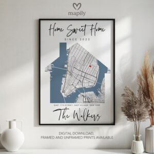 Home Sweet Home Custom House Map
