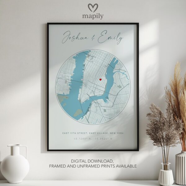 Personalised Housewarming Gifts, Personalised Home Map