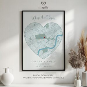 Meaningful location art Where It All Began, brought to life in a modern style