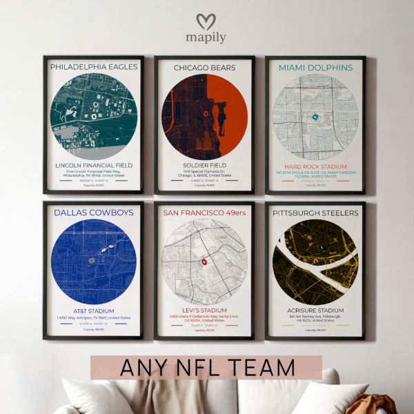 Any NFL Stadium Map