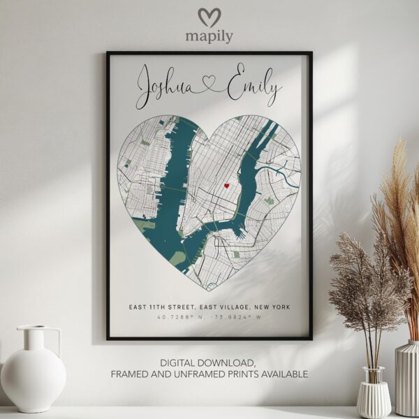 Personalised Housewarming Gifts, Personalised Home Map