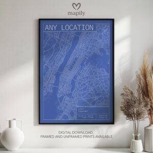 Subtle yet impactful design print City Map Prints, highlighting place and meaning