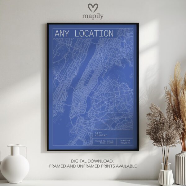 Subtle yet impactful design print City Map Prints, highlighting place and meaning