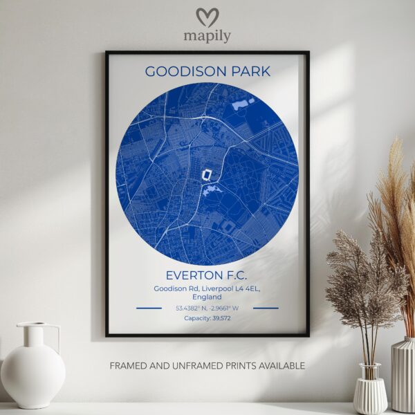 Everton Goodison Park Stadium Map - Image 3