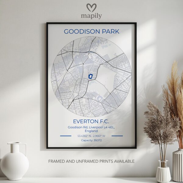 Everton Goodison Park Stadium Map - Image 2