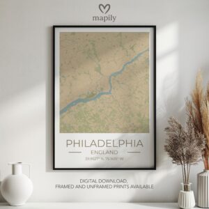 Timeless print of Philadelphia Map, crafted for those who appreciate subtle details